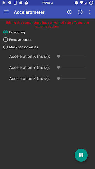 Emulate Android APK [XPOSED] Sensor Disabler